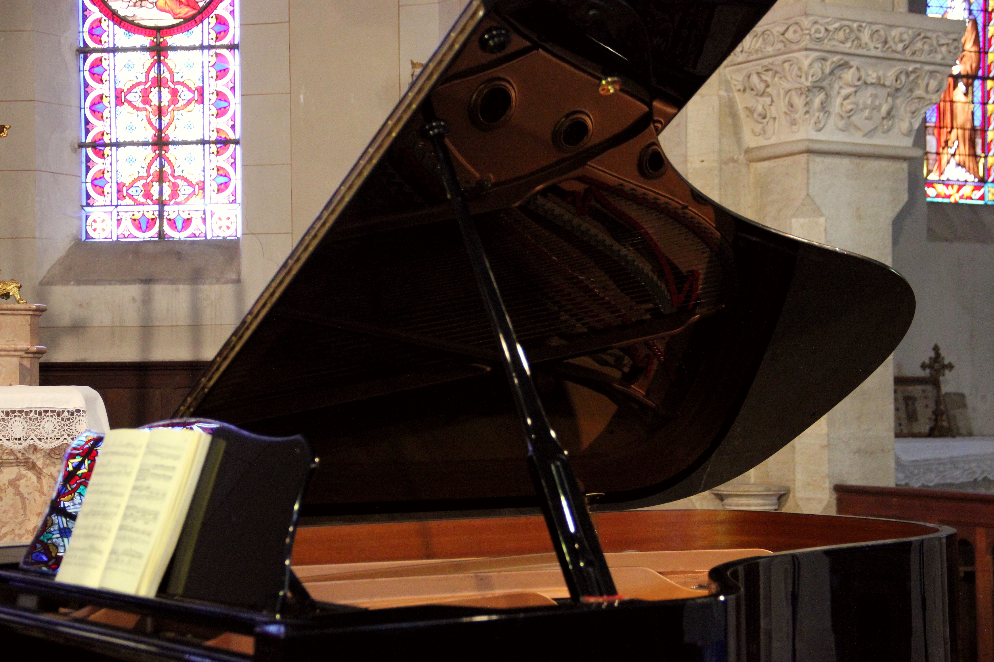 Le demi-queue Yamaha du concert (piano Bruno Prévalet)