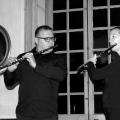 Le concert du duo Doppler dans le grand salon du château