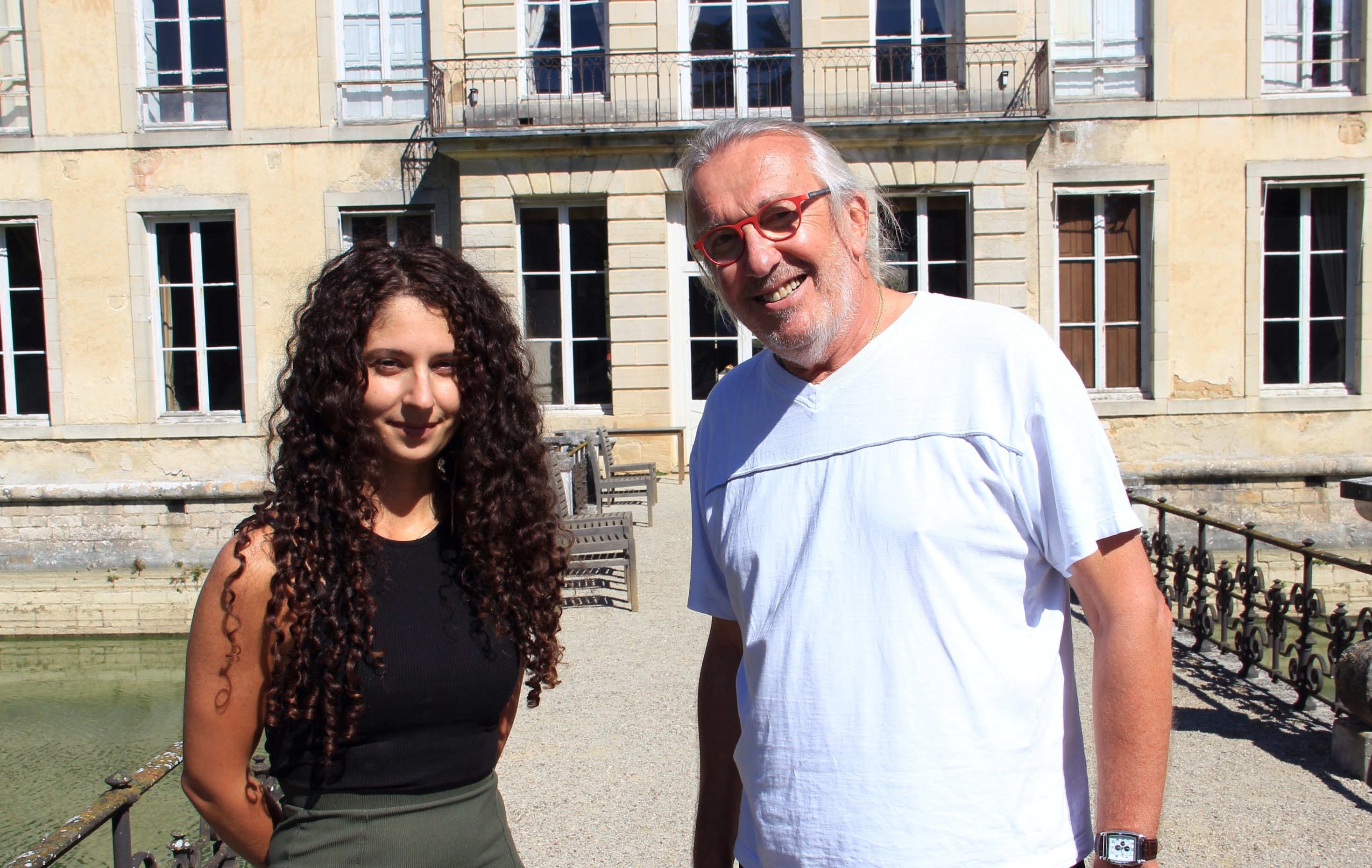 Ida Pelliccioli, pianiste, et Claude Finot, Pdt de la SA2C et Dr artistique du festival