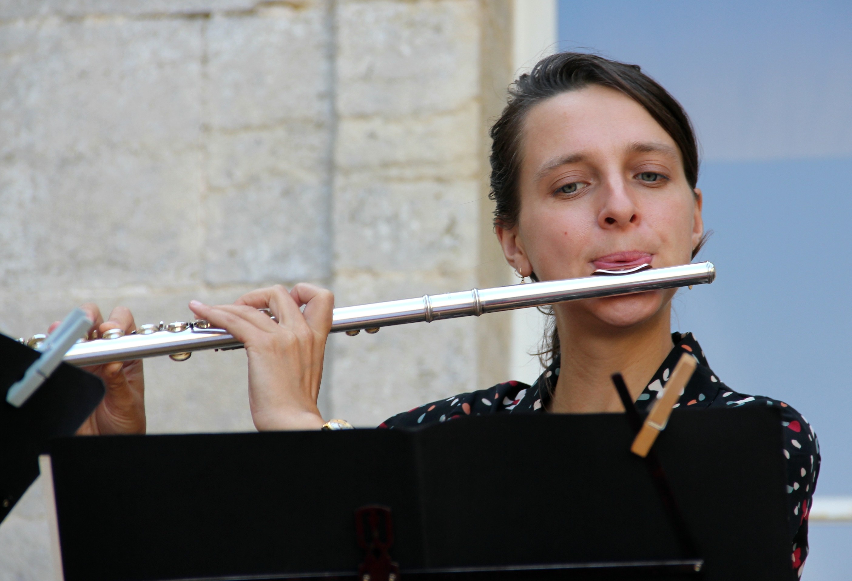 Alice Szymanski, flûtiste, en concert