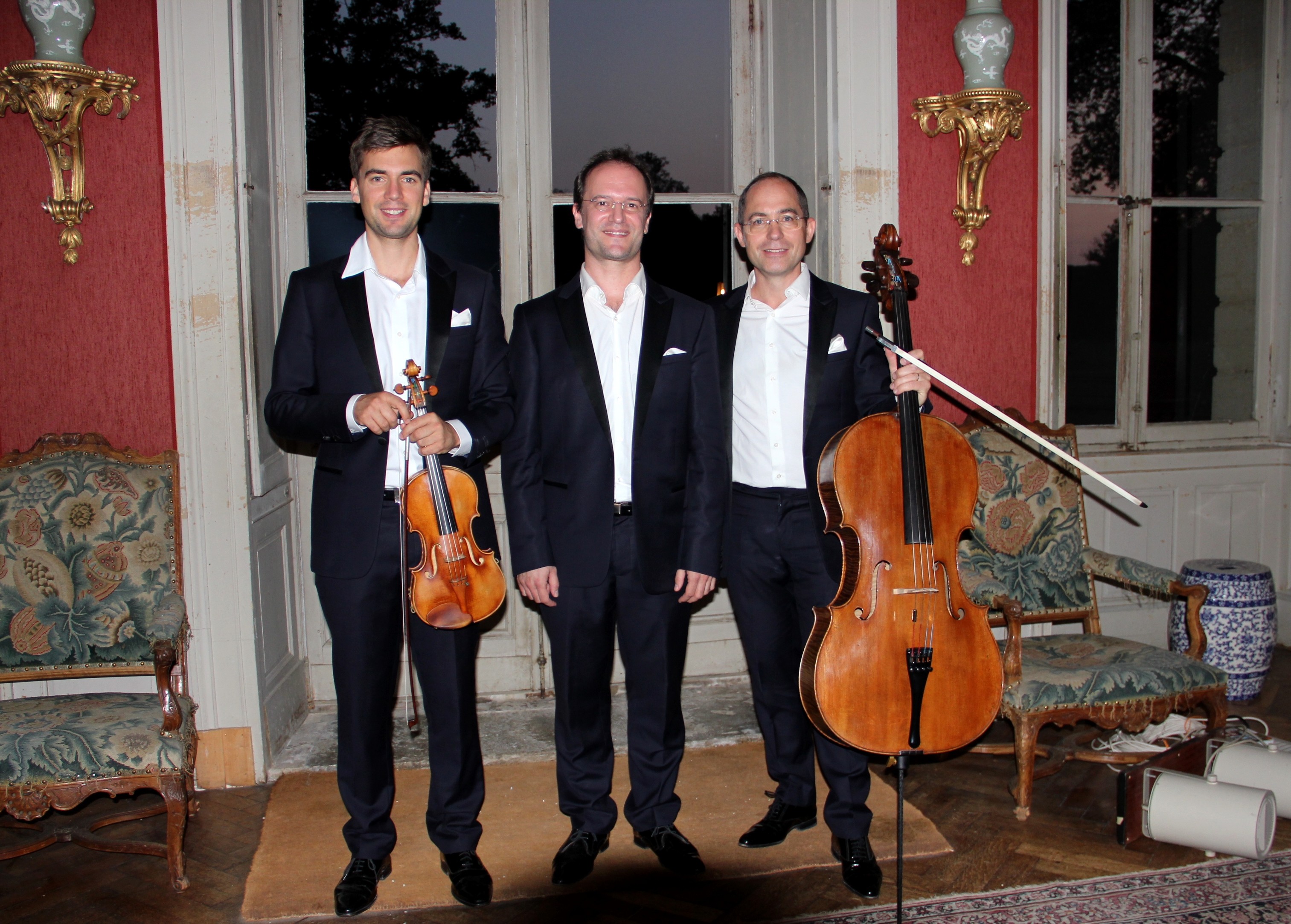 Le Trio Chausson dans un salon du château