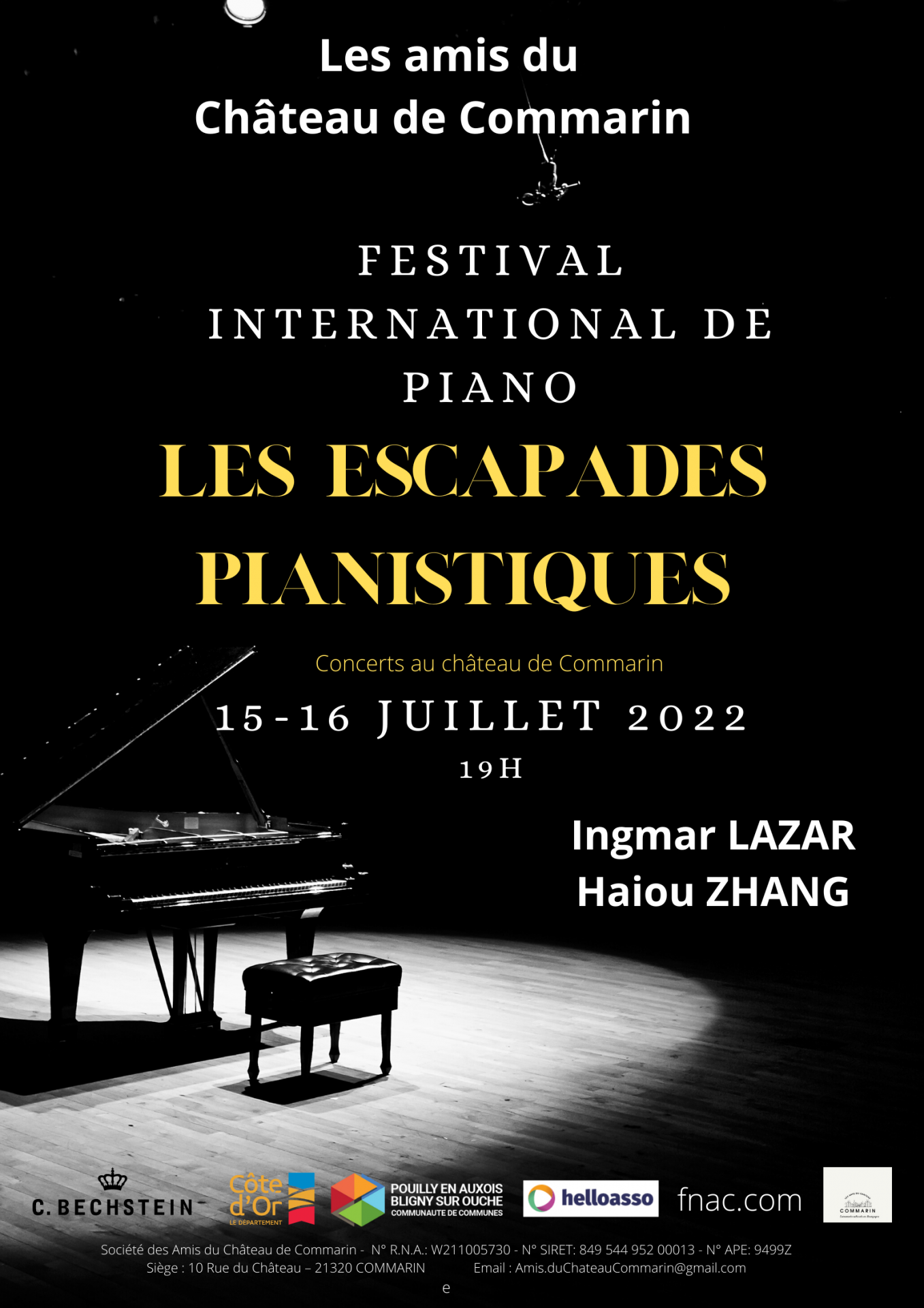 Affiche escapades pianistiques 2022 avec logo bechstein