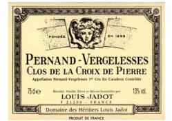 Jadot etiquette croix de pierre rouge