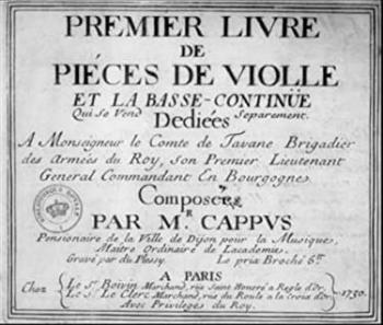 Premier livre de viole cappus